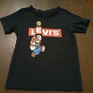 Vintage LEVI'S Super Mario Kids T-Shirt Cotton 4T